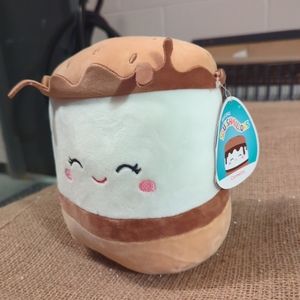 NEW Squishmallows 8” Carmelita S’more 2021 Food Squad S’mores Soft Plush Toy NWT